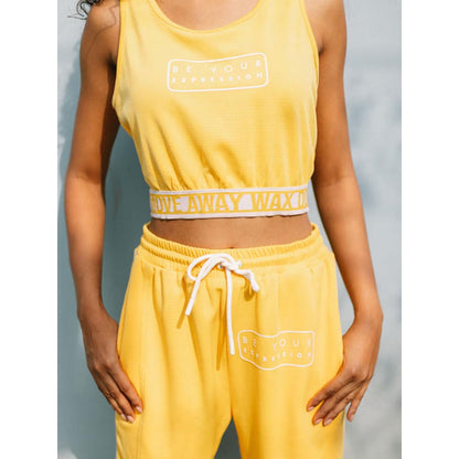 House of Fett Viva Crop Top - Yellow