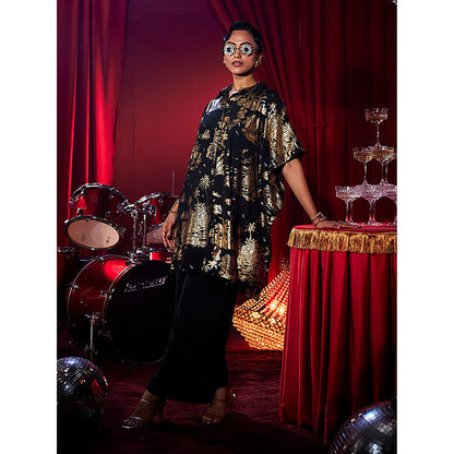 House of Fett Gold Muse Kaftan Pant