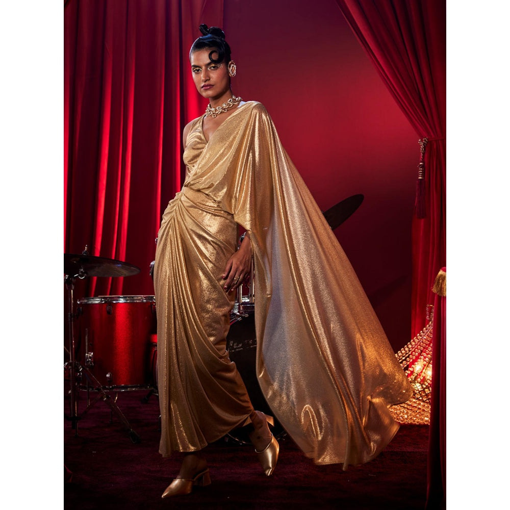 House of Fett Medusa Golden Glam Gown