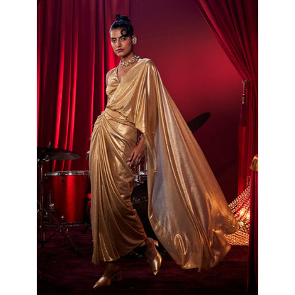 House of Fett Medusa Golden Glam Gown