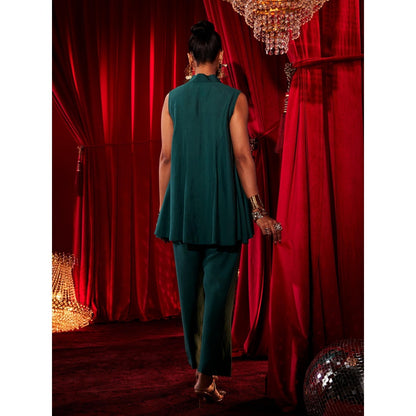 House of Fett Jade Blue Top with Pant Co-Ords