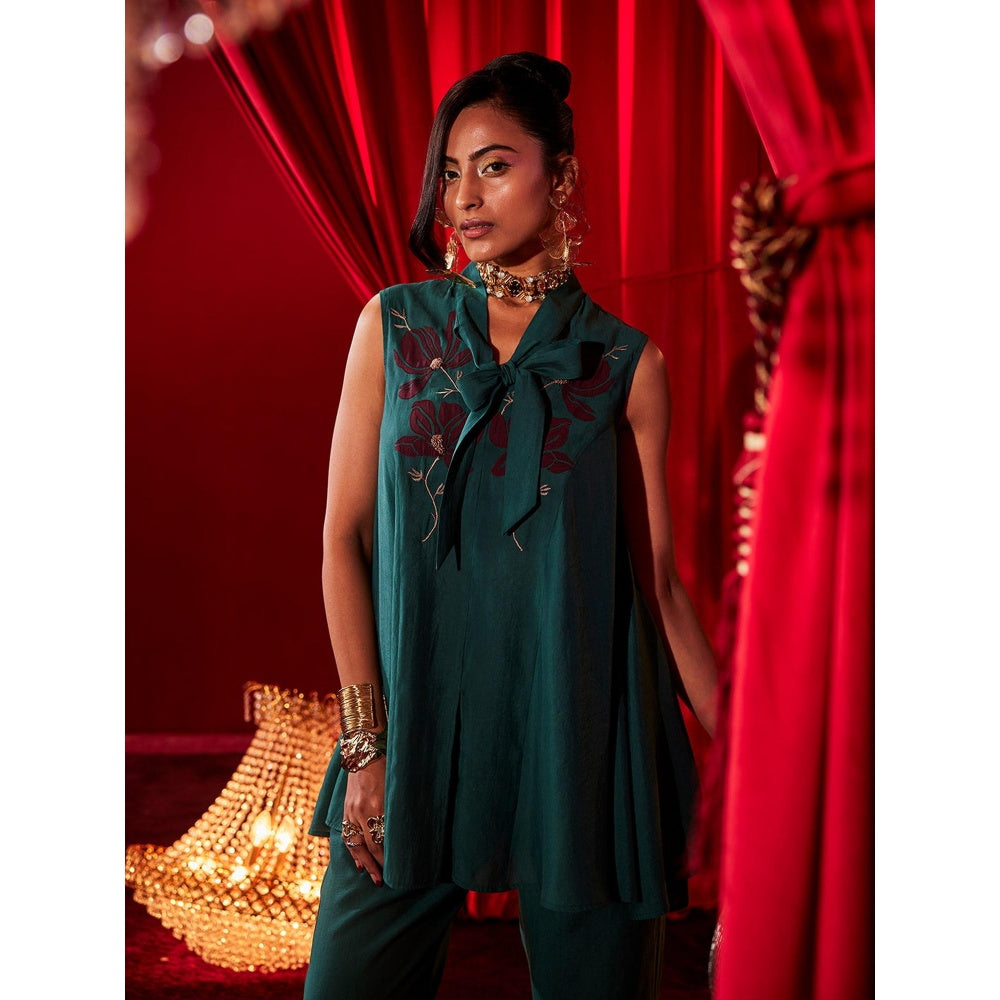 House of Fett Jade Blue Top with Pant Co-Ords