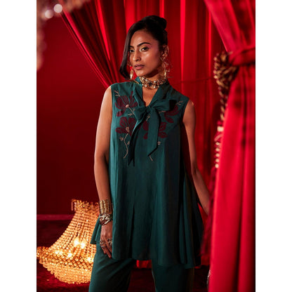 House of Fett Jade Blue Top with Pant Co-Ords