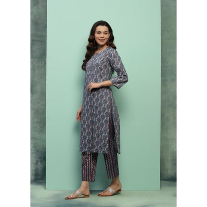 Chikankari Printed Kurta Set