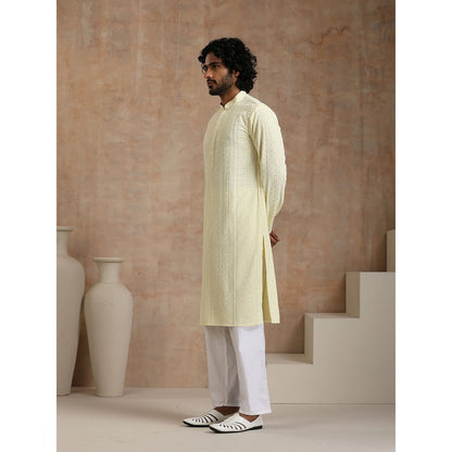 Embroidered Woven Long Kurta