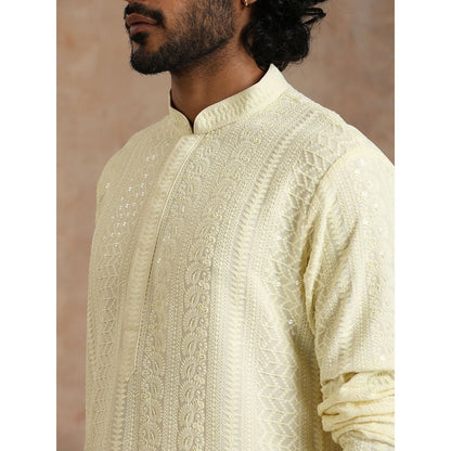Embroidered Woven Long Kurta