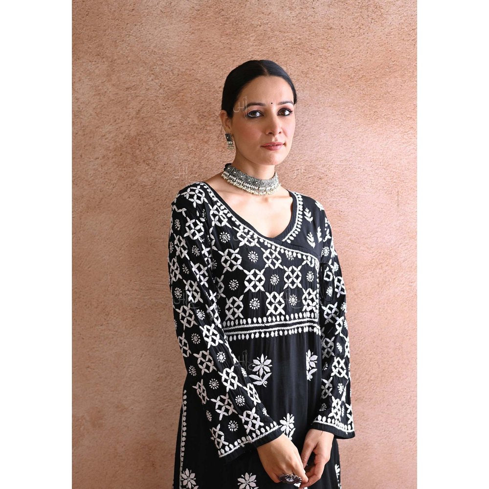 Chikankari Modal Straight Kurta