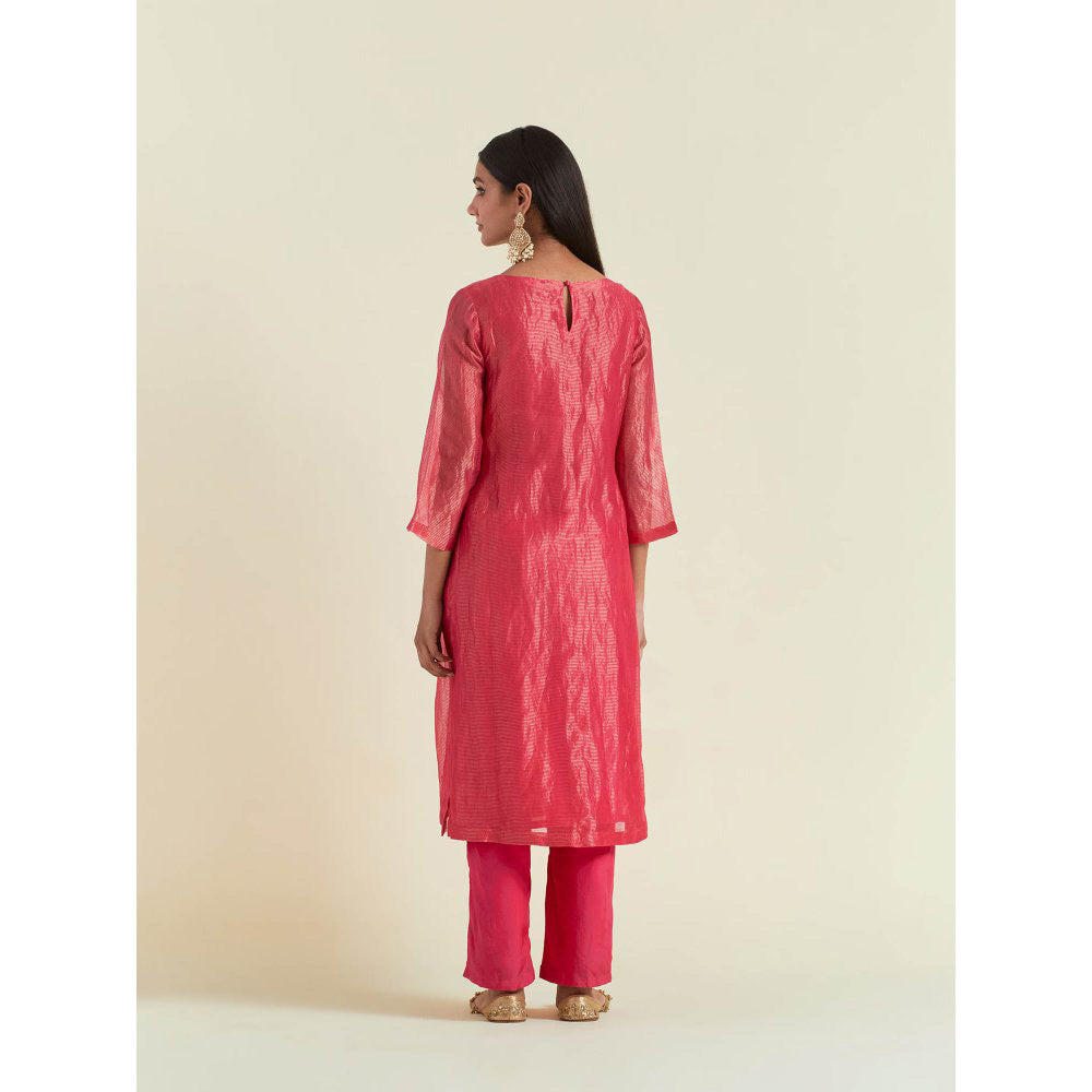 Ikshita Choudhary Pink Stripes Kurta