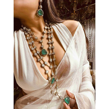 ILLUMINATE JEWELLERY Multicolor Necklace with Earrings
