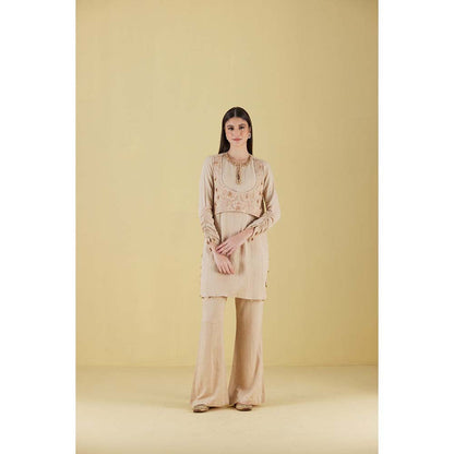Inej Waist Coat Kurta Beige with Pant (Set of 2)