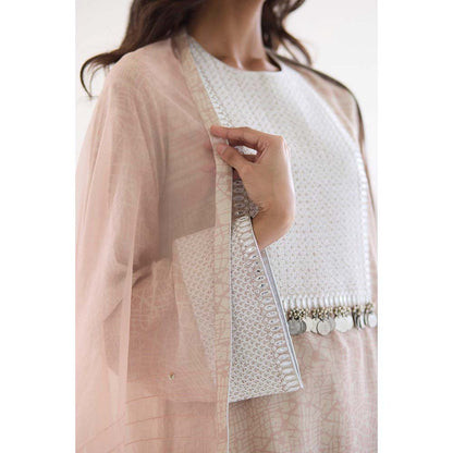 Inej Pink Printed Dupatta