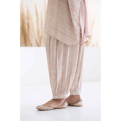 Inej Lakeer Beige Kaftan Beige Kaftan Kurta with Pant (Set of 2)