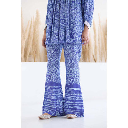 Inej Lakeer Blue Yok Top with Pant (Set of 2)