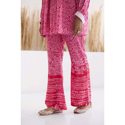 Inej Lakeer Pink Yok Top with Pant (Set of 2)