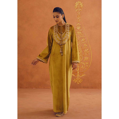 Inej Zeba Mustard Long Dress