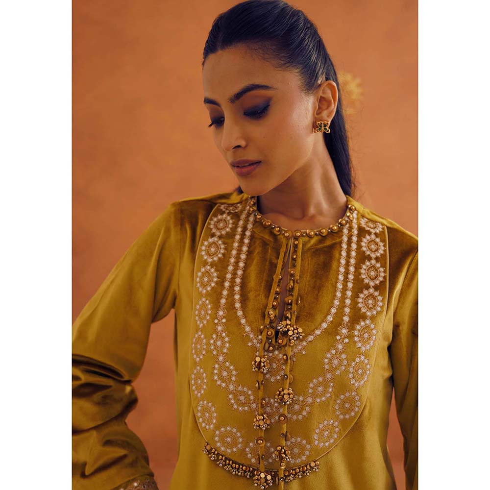 Inej Zeba Mustard Long Dress