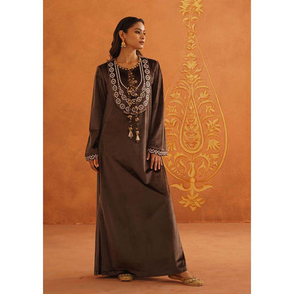 Inej Zeba Brown Long Dress