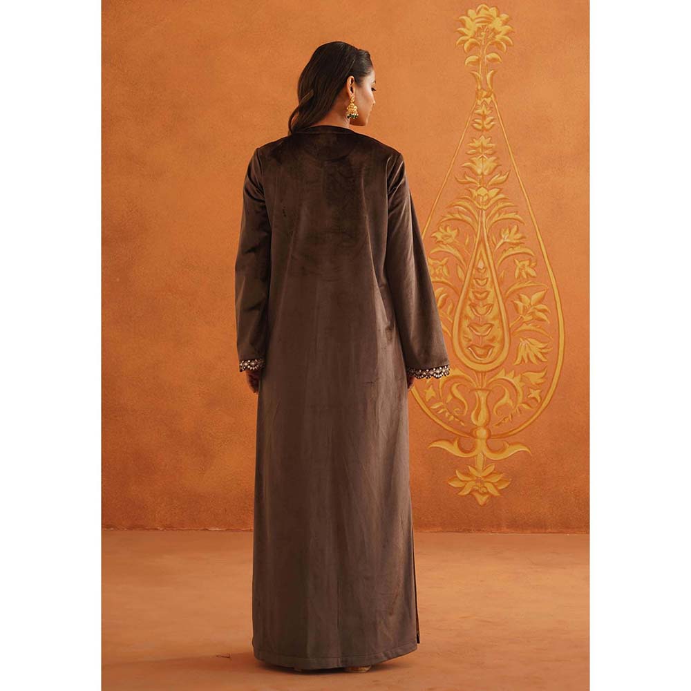Inej Zeba Brown Long Dress