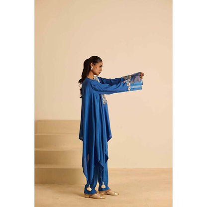 Inej Blue A Line Top with Pant (Set of 2)