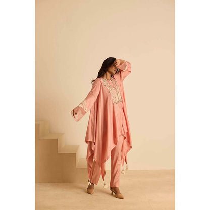 Inej Pink A Line Top with Pant (Set of 2)