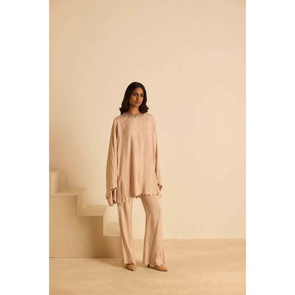 Inej Beige Square Co-Ord (Set of 2)