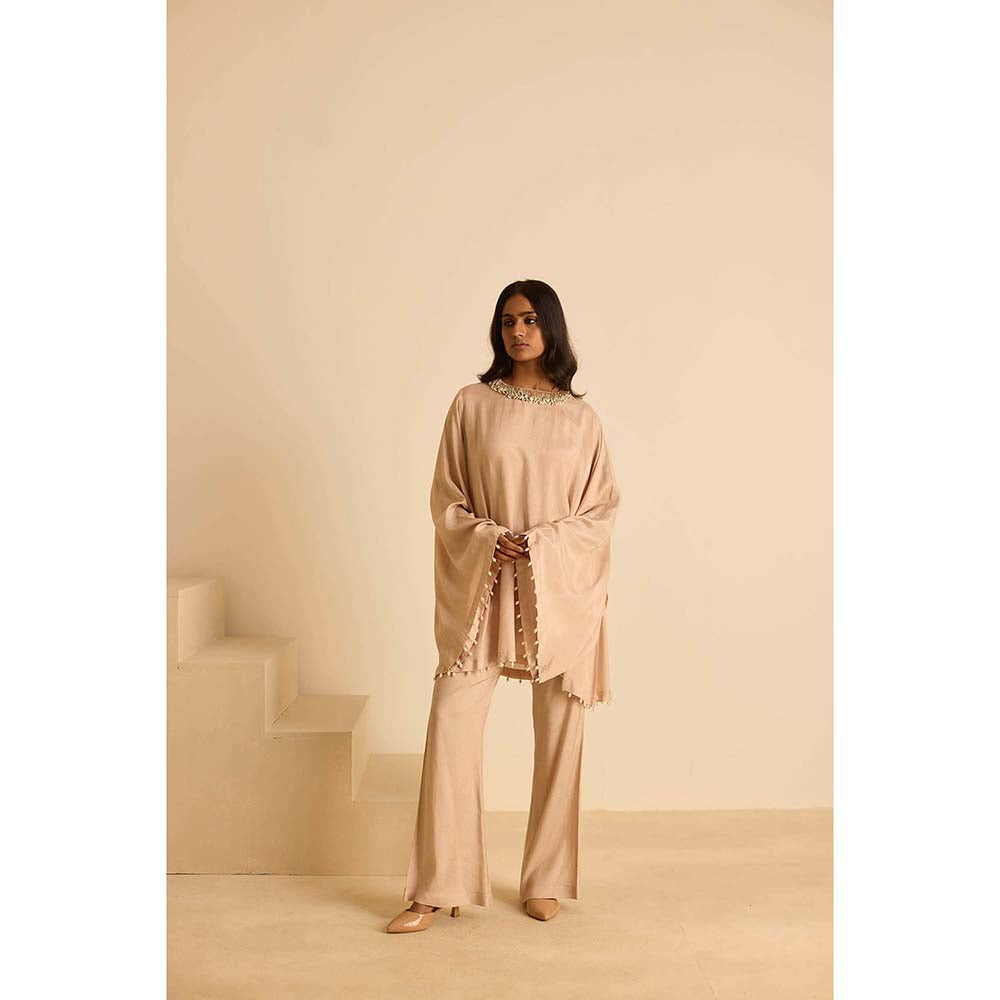 Inej Beige Square Co-Ord (Set of 2)