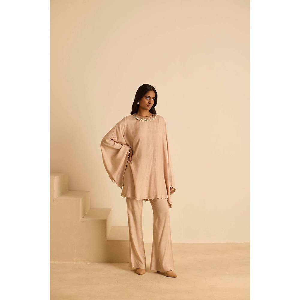Inej Beige Square Co-Ord (Set of 2)