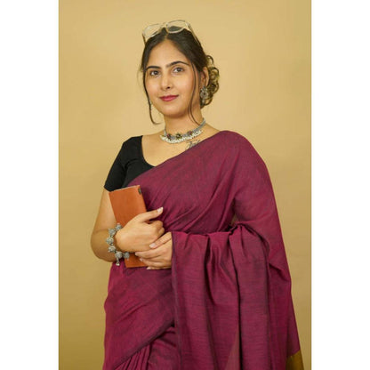 Isadora Life Womens Colorblock Tassels Multi-Color Pre-Draped Saree With Unstitched Blouse