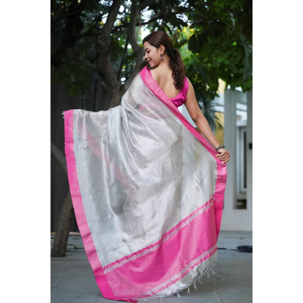 Isadora Life Soft Tissue Saree with Unstitched Blouse
