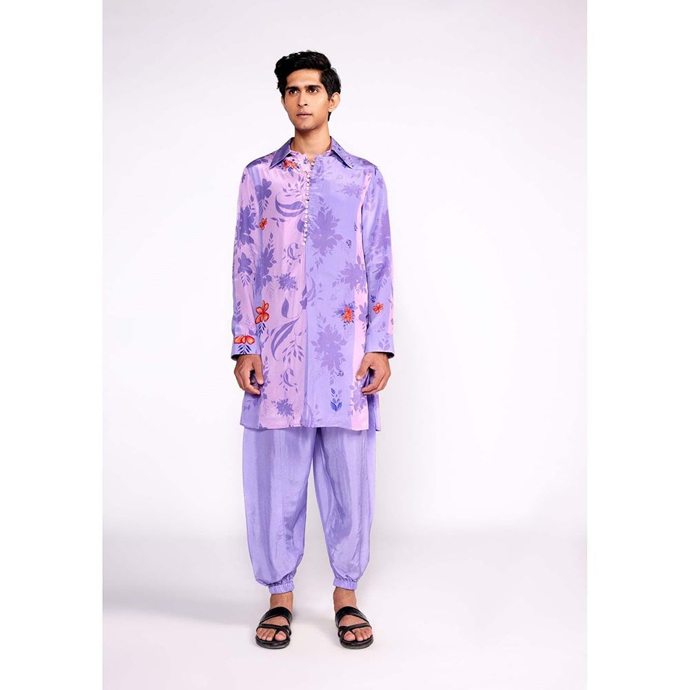 ISHA GUPTA TAYAL Purple Printed Kurta