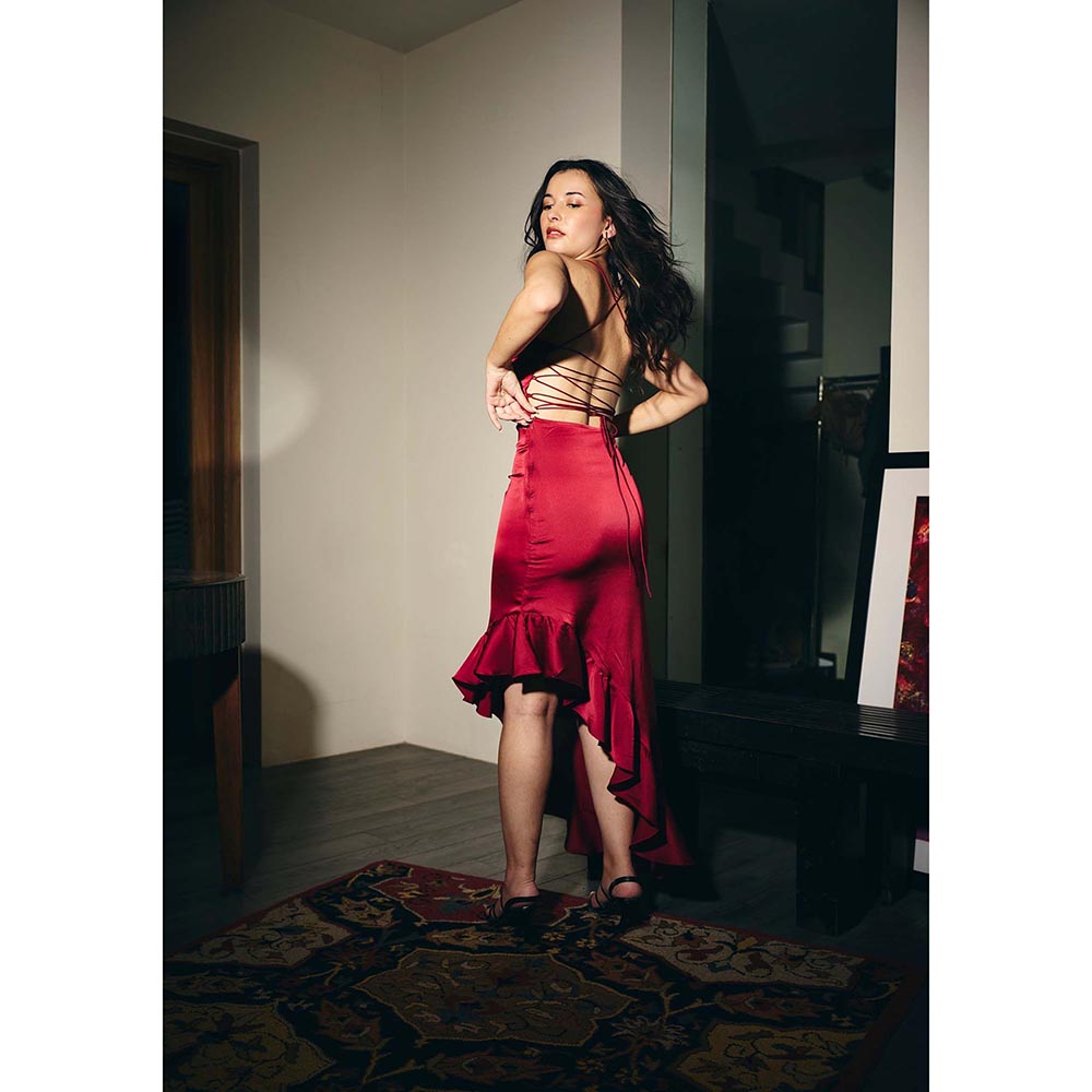 IT GIRL Women Red Isabel Maxi Dress