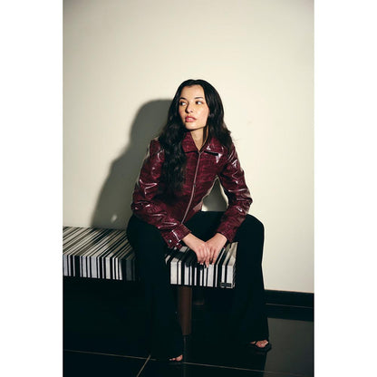 IT GIRL Women Wine Wanted Jacket