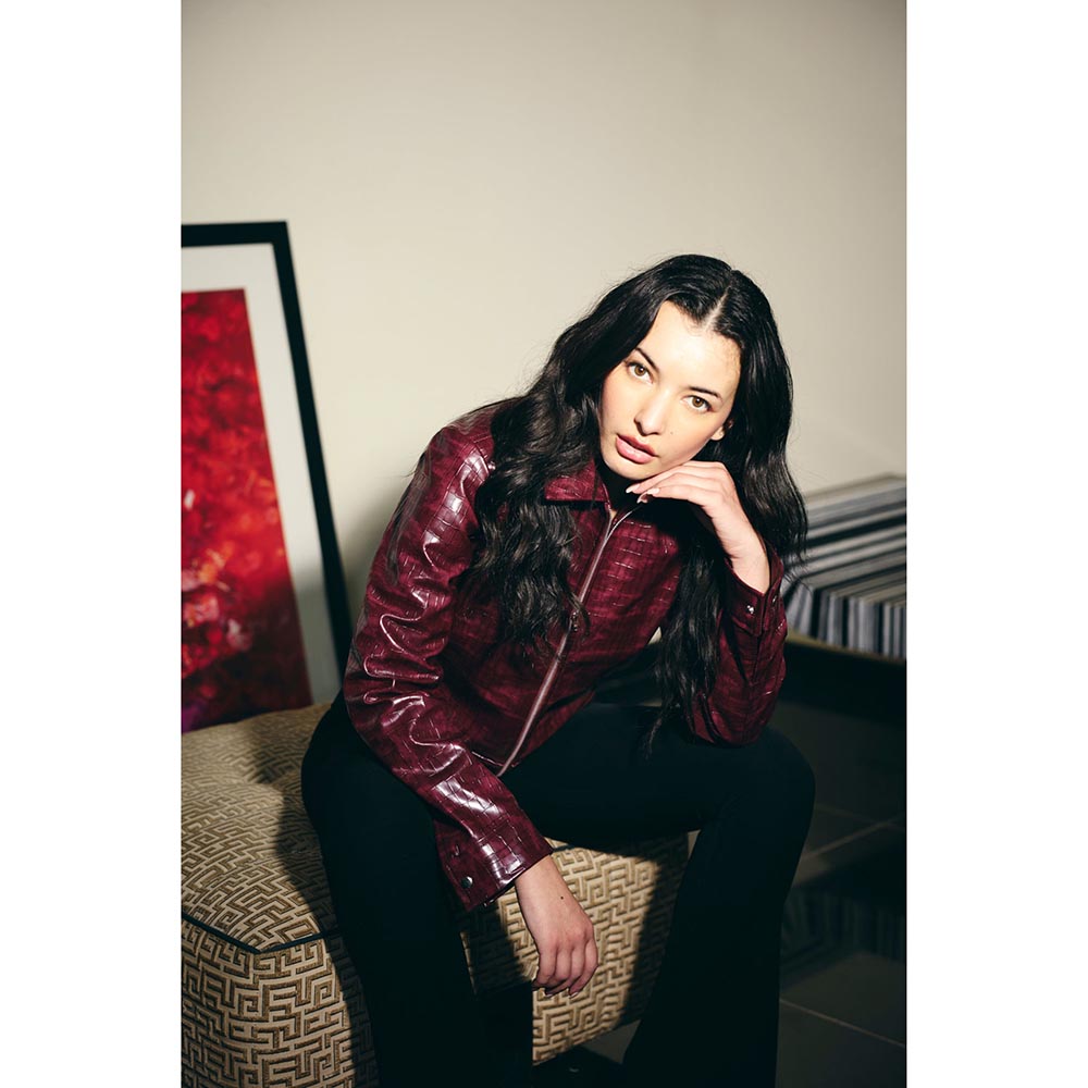 IT GIRL Women Wine Wanted Jacket