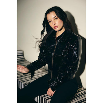 IT GIRL Women Black Wanted Jacket
