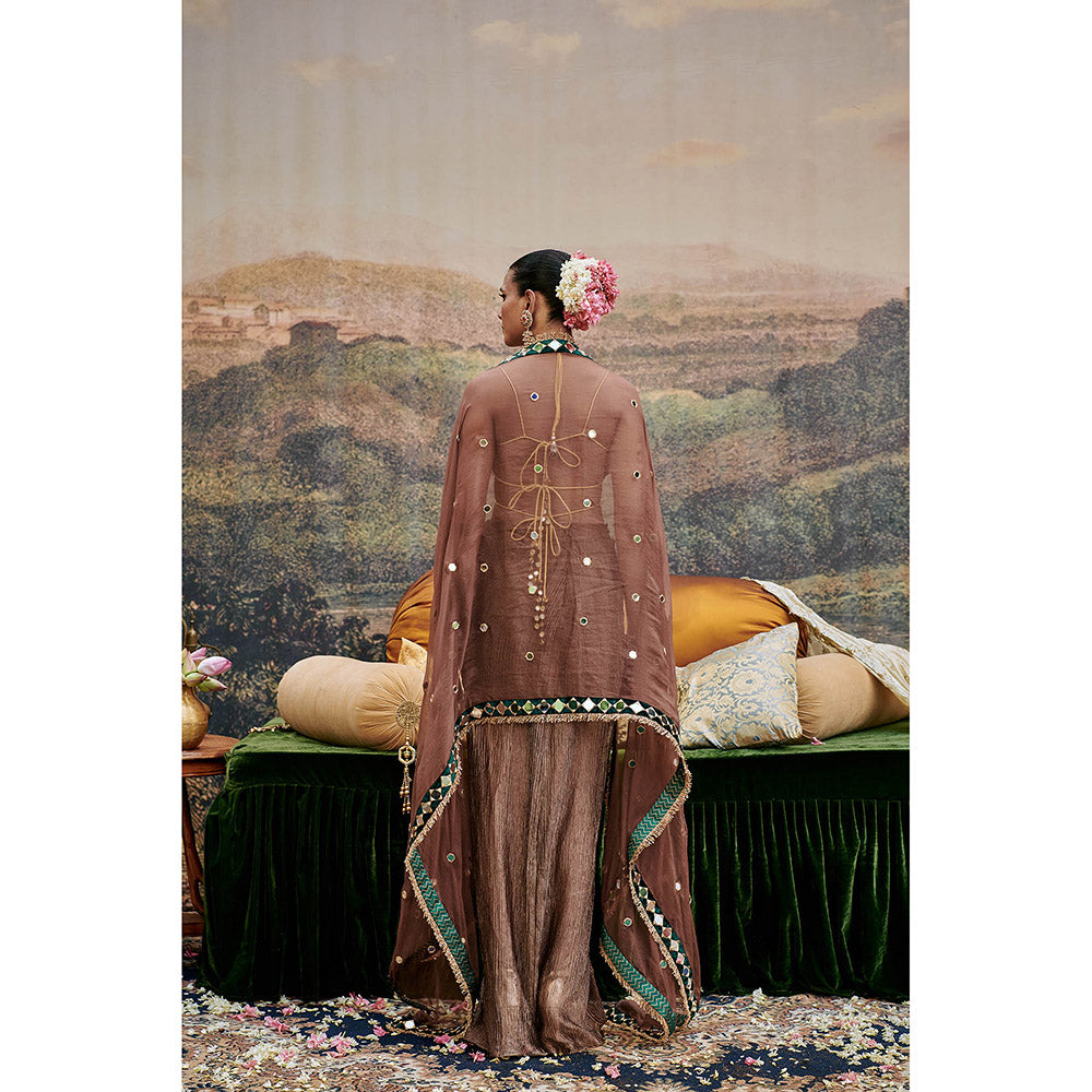 ITRH Sheesh Titli Skirt with Blouse and Dupatta (Set of 3)