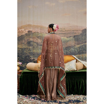 ITRH Sheesh Titli Skirt with Blouse and Dupatta (Set of 3)