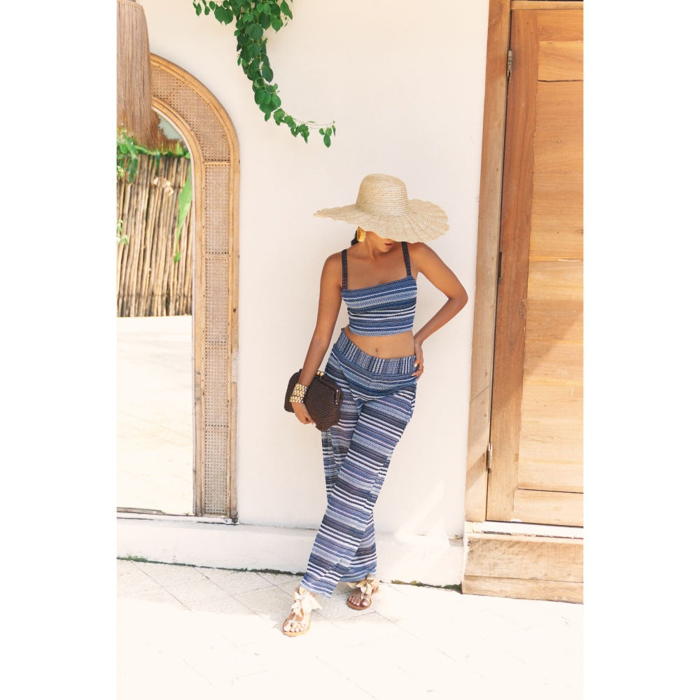 Ivory Rose MARINA MOOD Blue Co-Ord (Set of 2)