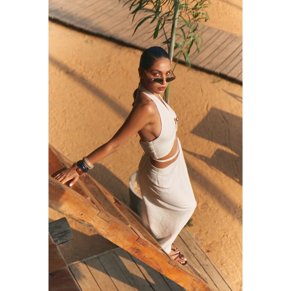Ivory Rose SALT KISS White Co-Ord (Set of 2)