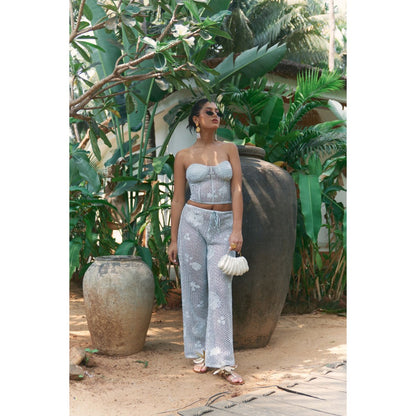 Ivory Rose COASTAL CRUSH Blue Co-Ord (Set of 2)