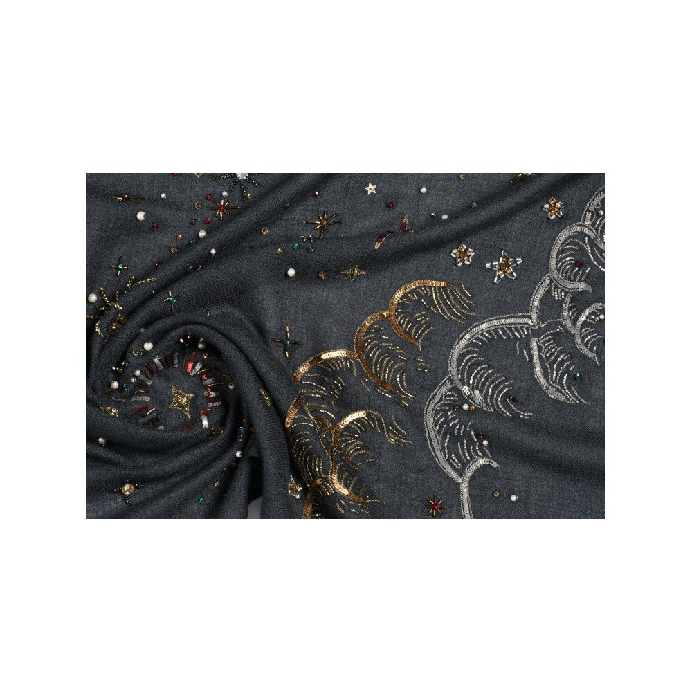 Janavi India Grey Cassiopeia In Cashmere Scarf