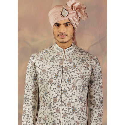 Jatin Malik Silver Lining Kurta & Sherwani (Set of 4)