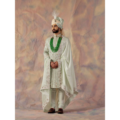 Jatin Malik The Blue Momentum Sherwani (Set of 5)