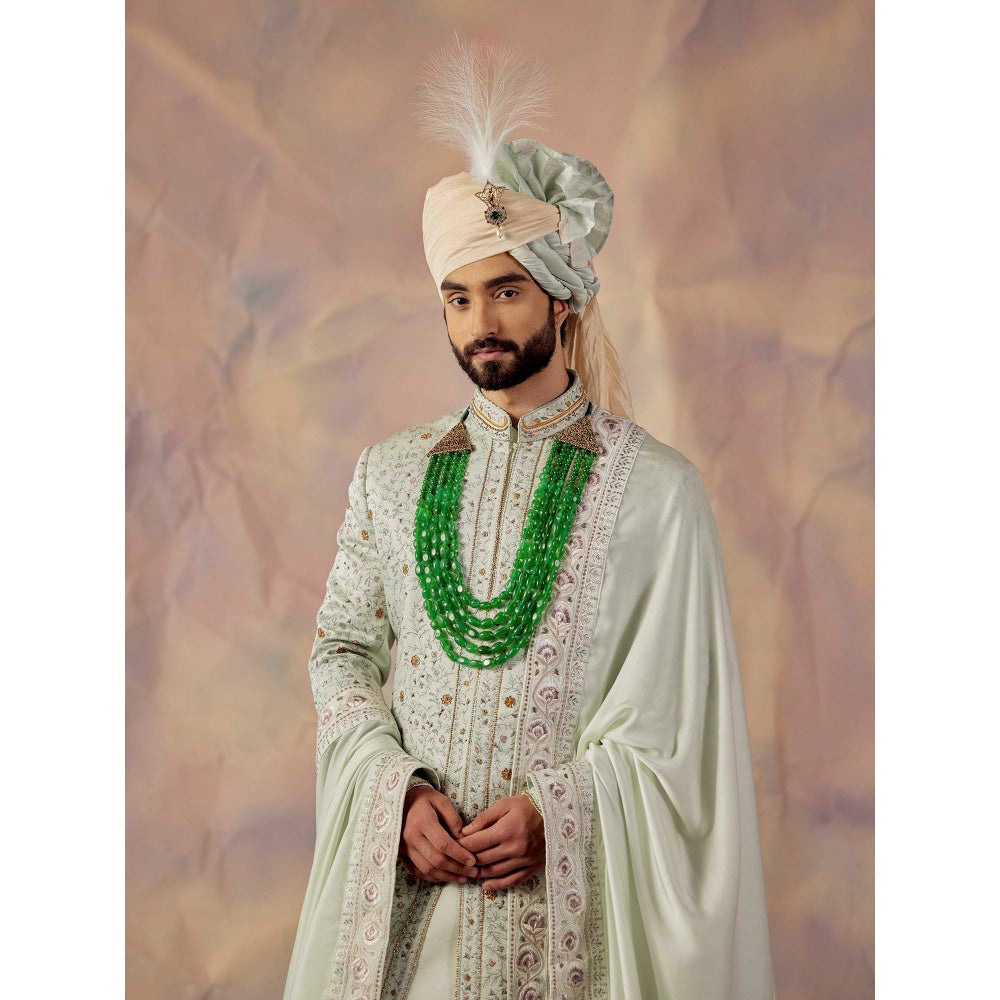 Jatin Malik The Blue Momentum Sherwani (Set of 5)
