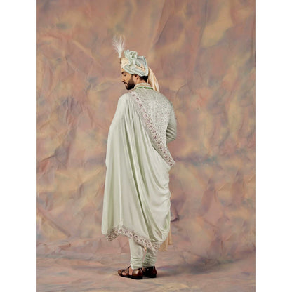 Jatin Malik The Blue Momentum Sherwani (Set of 5)