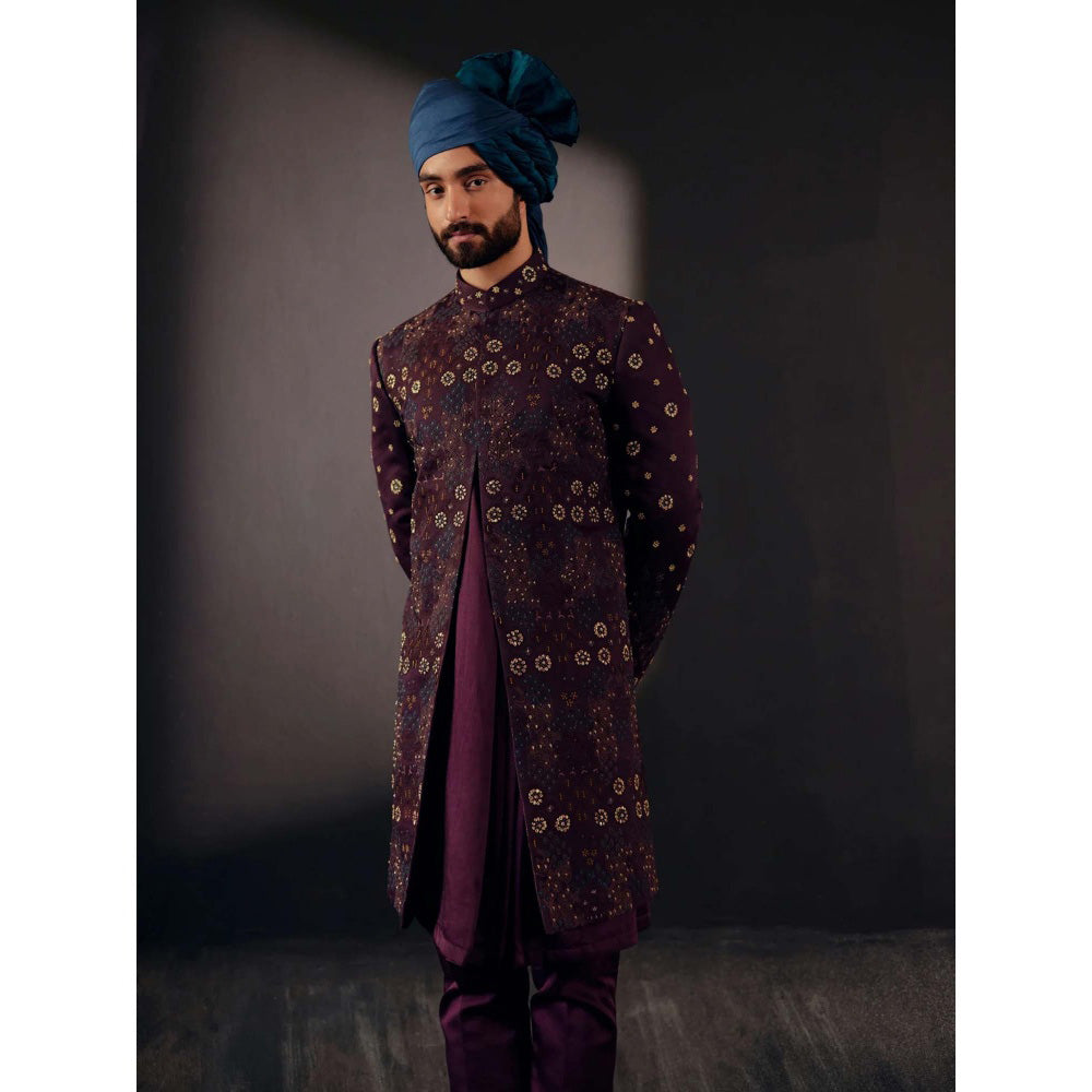 Jatin Malik Jmc Vino Sherwani (Set of 4)