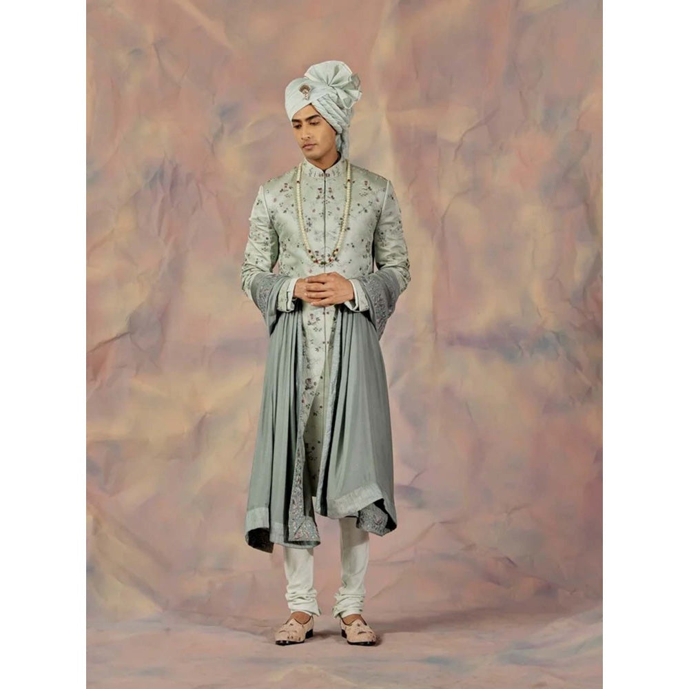 Jatin Malik Eau De Nil Sherwani (Set of 5)