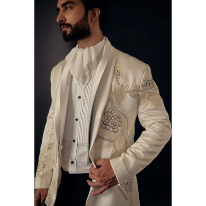 Jatin Malik Symphony Dirty Ivory Tux (Set of 3)