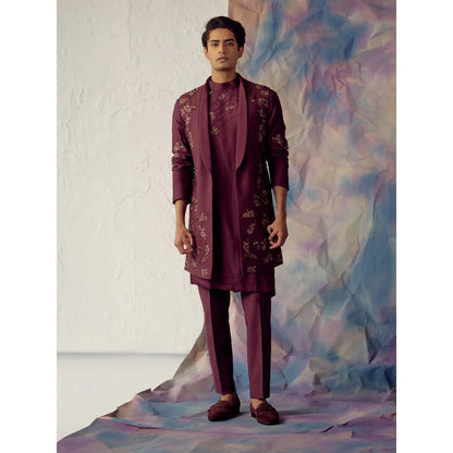 Jatin Malik Merlot Homme Shrug (Set of 3)