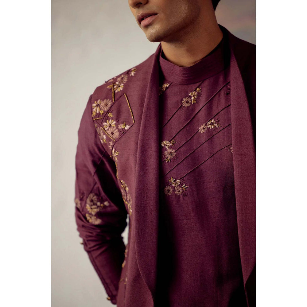 Jatin Malik Merlot Homme Shrug (Set of 3)