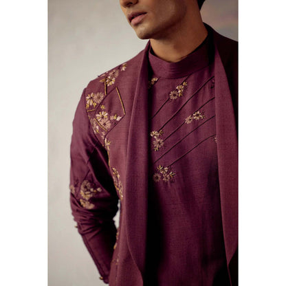 Jatin Malik Merlot Homme Shrug (Set of 3)